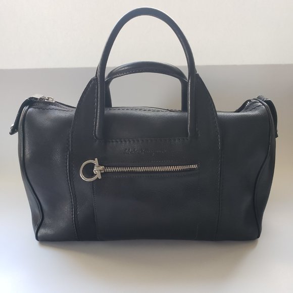 Salvatore Ferragamo mini black leather hand bag - Picture 2 of 7